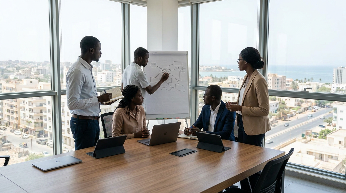 Agencia de marketing digital en Dakar: ROI antes que ego — ilustración