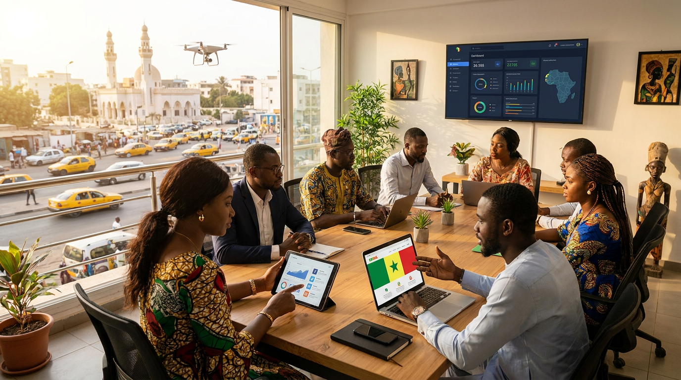 Marketing digital en Senegal: la guía completa para pymes en 2026 — ilustración