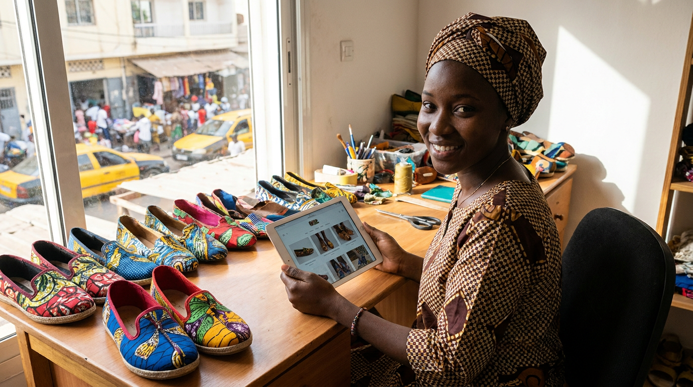 Crear una tienda online en Senegal: la guía completa para empezar — ilustración